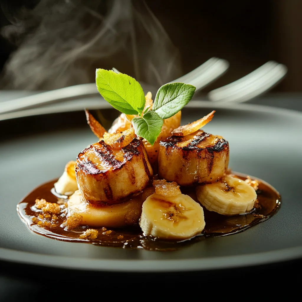 Grilled Apple Banana Brunch Delight