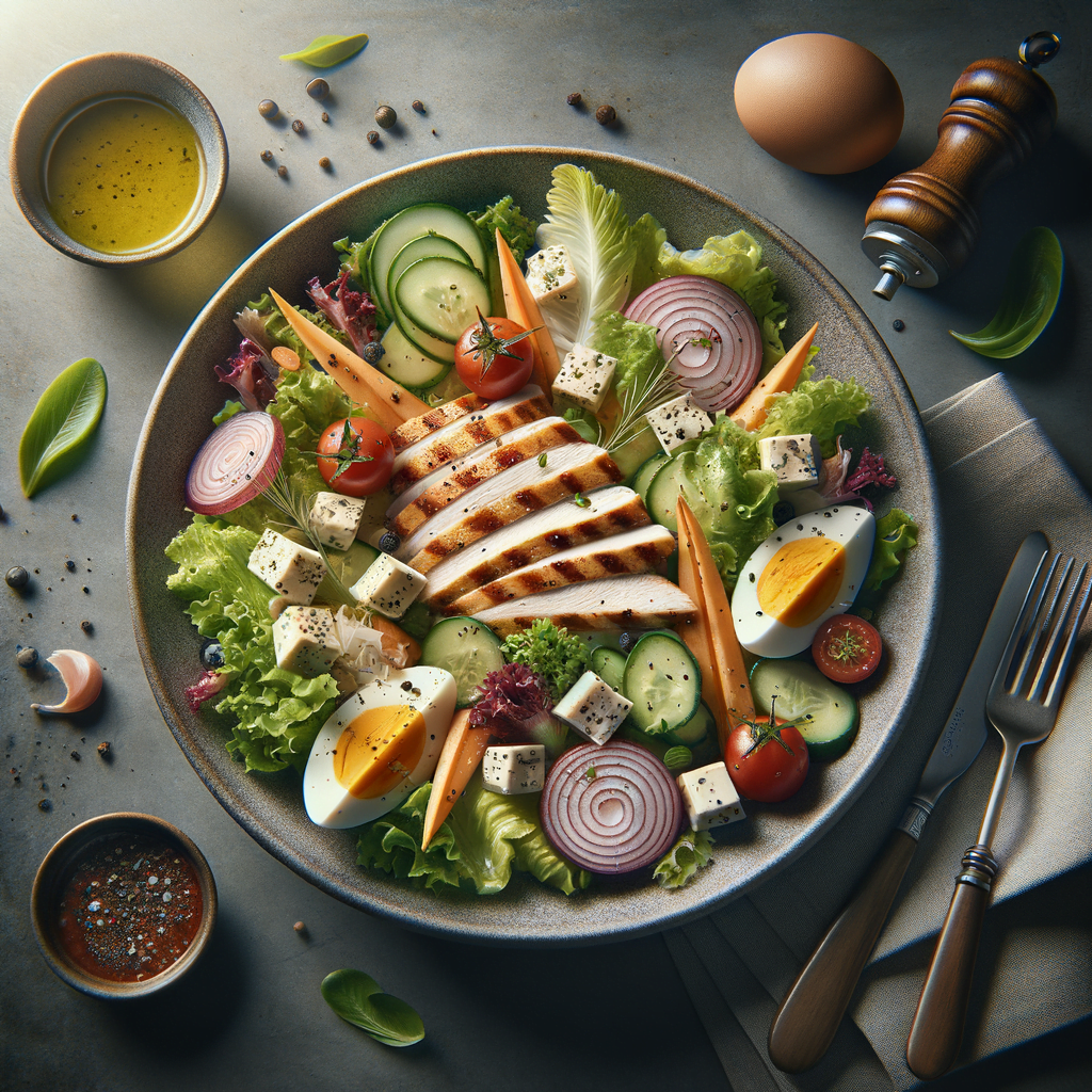 Grilled Chicken Salad with Berry Vinaigrette